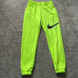 neon nike sweatpants